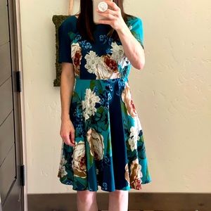Anthropologie floral dress